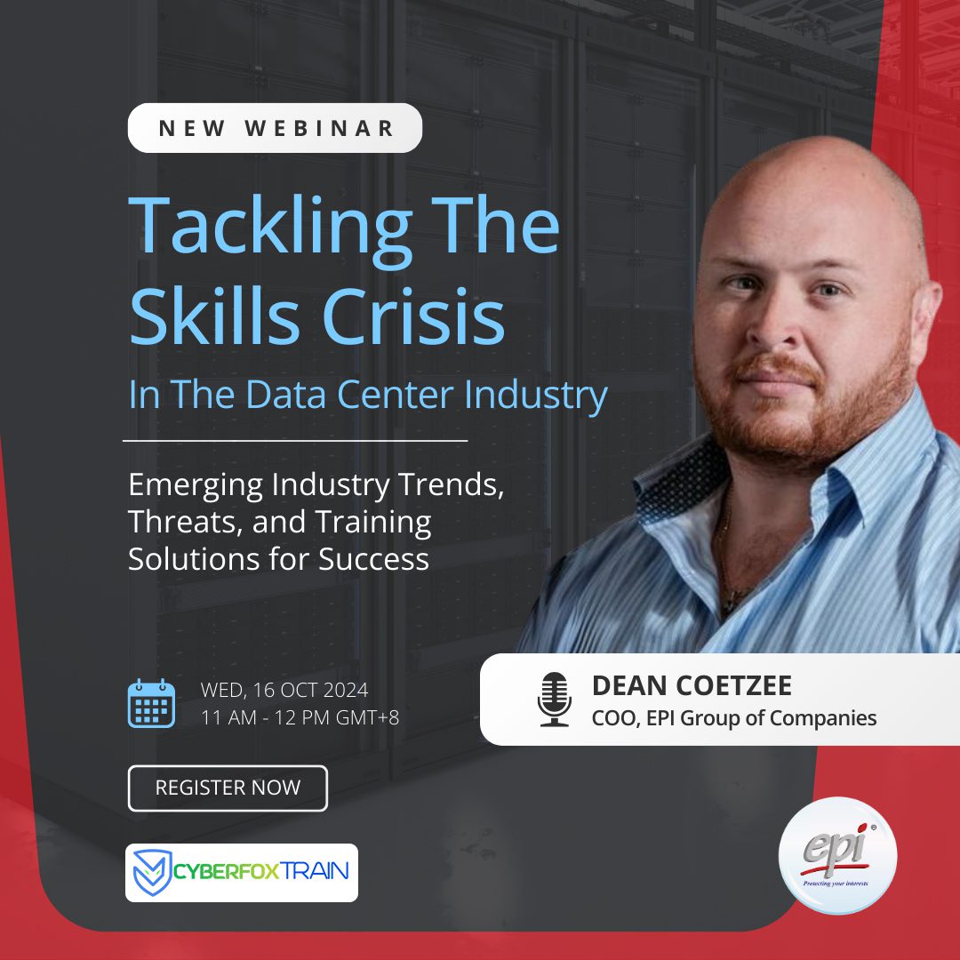 Webinar on Tackling the Data Center Talent Shortage by Cyberfox Train and EPI