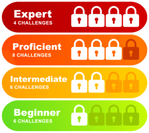 Expert 4 CHALLENGES Proficient 8 CHALLENGES Intermediate 6 CHALLENGES Beginner 6 CHALLENGES